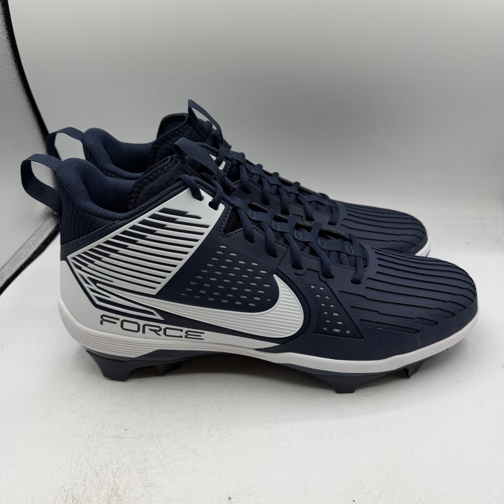 Nike Force Savage Pro Football Cleats Mens Sz 15 Navy Blue/White DA5453-400